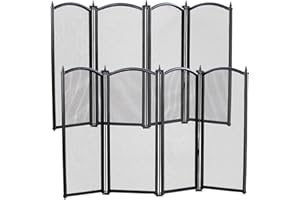 ‎CARLO MILANO Carlo Milano Kaminschutz: 2er-Set Funkenschutzgitter, 4-teilig, je 87 x 49 cm (Funkengitter Kamin, Funkenschutzgitter Kamin, feuerfest)