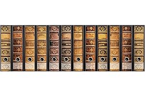 codiarts. Zestaw 12 samoprzylepnych etykiet na segregatory, naklejki na stare książki