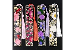 GuangZhou Stücke Harz Blumen Lesezeichen Handgemachte Natürliche Getrocknete Blume für Kinder Frau Lehrer Studenten Lesen Planer Buch Klub (Kombination 2)