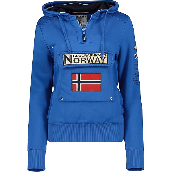 Vest Met Capuchon En Print Heren Geographical Norway Garadock Dark Green 3
