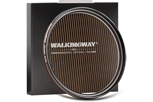 Walking Way 77MM Filtro e Lente de Efecto Anamórfico de Raya Doradas, Cristal Óptico Ultra Claro con Marco Giratorio para Cámara DSLR