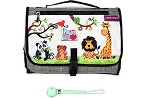 Cuddles&Care Borsa Fasciatoio Portatile Pieghevole Da Viaggio Prima Infanzia