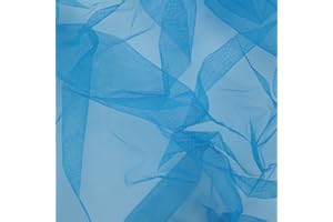 ALMACENES CASA ANGEL TELA MALLA DE TUL INELÁSTICO COLOR LISO, ANCHO 150cm (TURQUESA, 3 METROS)