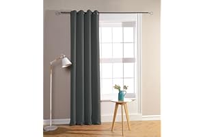HOMEROKK PARIS HOMEROKK Rideau Occultant 100% Polyester (Anthracite, 140 X 240 cm)