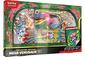 Pokémon: collezione premium Mega Venusaur-ex del GCC Pokémon (una carta promozionale olografica, una carta promozionale lenticolare gigante e otto buste di espansione)
