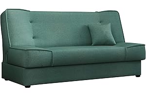 Mirjan24 Schlafsofa Gemini mit Bettkasten, 3 Sitzer Sofa, Couch mit Schlaffunktion, Bettsofa Schlafsofa Polstersofa Farbauswa