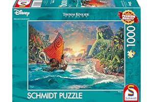 Schmidt Spiele 58030 Thomas Kinkade, Disney, Vaiana, Moana, Puzzle da 1000 Pezzi, normale