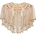 BABEYOND Sequin Beaded Art Deco Evening Cape Women's 1920s Shawl Wedding Party Shawl Scarf