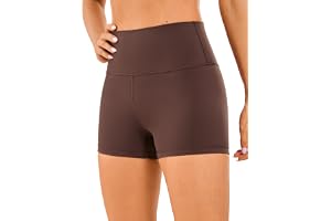 CRZ YOGA Naked Feeling Biker Shorts 3" | Elegant, hyfsad kompression, yoga, dold midjeficka, för kvinnor