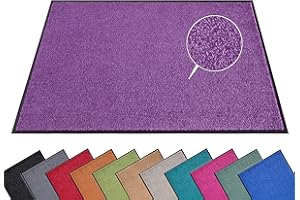 ‎HANSE HOME Hanse Home Fußmatte (S-XXL) 60x90cm – 12 Farben – Fussmatte Outdoor Schmutzfangmatte Türmatte Waschbar & Wetterfest rutschfest für Eingangsbereich & Außenbereich – Violett