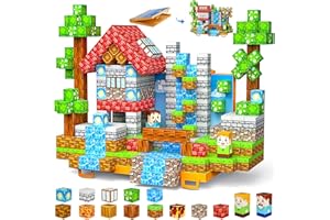 Vefosafe Magnetische Bausteine 84 Teile, Magnetisches Bauwelt Magnetblöcke Fliesen mit Klappbarer Grundplatte, Kinder Spielzeug Geschenk für Jungen Mädchen 3 4 5 6 7 8 9 10 Jahren Kreative Toy