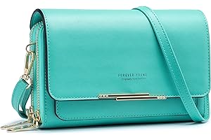 Roulens Borse a Tracolla da Donna,Piccola Borsa per Telefono a Tracolla per Donna con 2 Scomparti Capienti,Borsa Mano PU Pelle Sintetica con Slot per Carte di Credito Cinturino