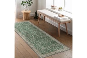 BEIMO Boho Teppich Wohnzimmer Schlafzimmer Vintage Waschbare Teppich Kurzflor rutschfest Teppiche für Küche 80X150CM