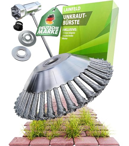 Trintion 25,4 X 150mm Wildkraut Unkrautbürste Motorsense Freischneider