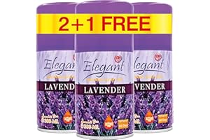 AFS ELEGANT Elegant Automatic Spray – Fragrance: Purple Lovely LAVENDER – 3-Pack – Size: 300ML| Air Freshener Spray REFILLS| Odour Neutraliser for Bathroom, Offices & Home| Perfumed Spray For Dispenser