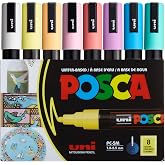UNİ POSTER MARK&Ouml;R&Uuml; POSCA SET PC-5M/8C SC SOFT RENK 8 Lİ