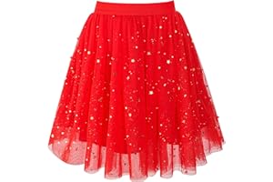 Sunny Fashion Filles Jupe Bleu Marin Perle Étoiles Pétillant Tutu Danse 4-12 Ans