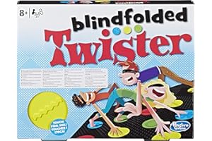 Hasbro gaming- Twister Blindfolded Jeu de Société, E1888, Multicolore