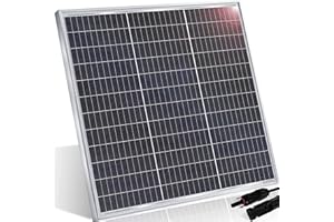 KESSER® Solarpanel Monokristallin Solarmodul Solarpanel - 100W 18 V für 12 V Batterien, Photovoltaik - Solarzelle Solaranlage