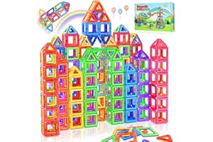 Lovchil Magnetic Building Blocks, 40pcs Magnetic Building Blocks Set, Magnetic Tiles for 3 4 5 6 7 8 Years Old Boys Girls Toddlers Kids, Preschool Learning Educational Construction Toys