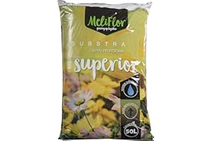 Sustrato Universal Meliflor Superior 50L, PH Estabilizado,Mayor Drenaje (con Perlita y Fibra de Coco)