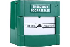 UHPPOTE Resettable Break Glass Fire Emergency Exit Release Button For Exit Door