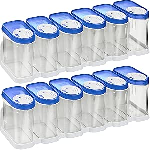 Kigima Gewürzdosen Schüttdosen Streudosen Vorratsdosen 0,25l 12er Set