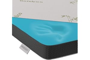 ‎INNOCENT INNOCENT® Gel-Schaum Bambus Topper 180 x 200 cm | 3D-Air-Flow | Viskoelastische Matratzenauflagen 5cm Höhe | Memory Foam Matratzenschoner | für Matratzen & Boxspringbett gegen Rückenschmerzen