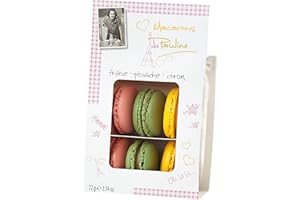 6 x Assorted Flavours Macarons de Pauline 72g (Strawberry, Pistachio & Lemon)