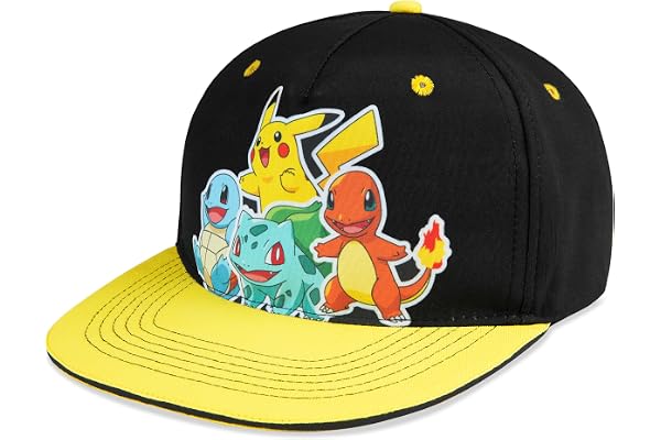Pokemon hinkhatt för barn unisex baseballkeps Pikachu justerbar rem lastbilskeps solhatt för barn snapback