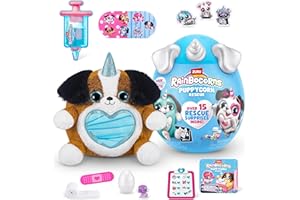 Rainbocorns Puppycorn Rescue Surprise, Pastore, Oltre 12 Sorprese, Peluche da Coccolare, (Pastore)