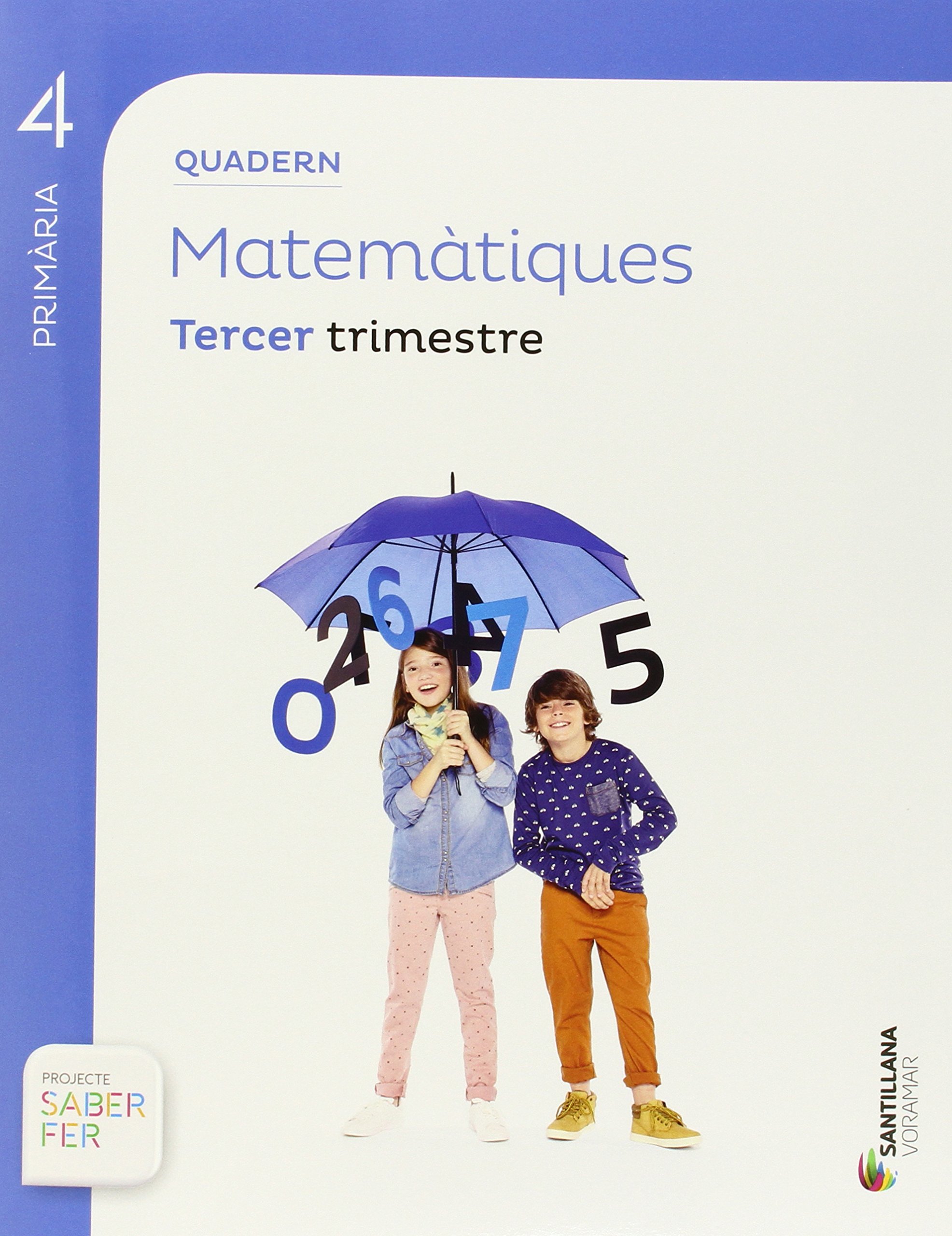 QUADERN MATEMATIQUES 4 PRIMARIA 3 TRIM SABER FER