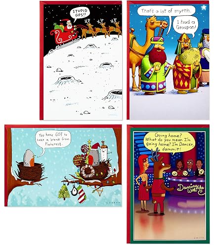Twizler Lustige Weihnachtskarte - „How's The Diet Going?“ Mit Dicker Fee & Spielzeugsoldat (UK-made)