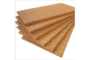 FUTURAZeta Pannelli Sughero Biondo Naturale (Spessore 2cm) Pannelli Isolanti Termici per Interni ed Esterni, Pannelli di Sughero per Pareti per Isolamento Termico ed Isolamento Acustico (15 Pannelli)