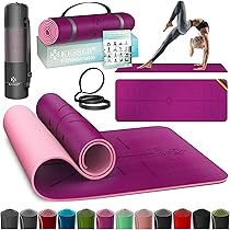 Tappetino Yoga Extra Spesso 172x61 Cm - Antiscivolo, Alta Densità | Per Pilates, Fitness, Esercizi A Pavimento - Foto 4