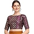 OOMPH! Women's Art Silk Solid Half Sleeve Fitted Blouse