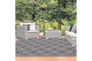 Cekene Tapis d'extérieur Terrasse 120x180 Tapis de Camping Car Pliable Tapis de Plage Paille en Plastique Imperméable Tapis de Sol Exterieur pour Terrasse Balcon Plage Pique-Nique