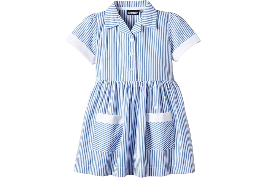 Blue Max Banner Girls Kinsale Striped Short Sleeve Dress