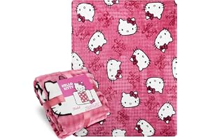 Get Trend Hello Kitty Sanrio fleecefilt, varm filt för säng, soffa, resor, sovrumstillbehör, presentidé för kvinnor och flick