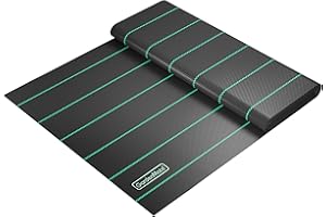 GardenMate Tessuto Anti-Erbacce, permeabile, con Protezione UV, Tessuto a Nastro Resistente agli Strappi, per sottosuolo, Pellicola per pacciamatura, 2 x 20 m, 100 g/m²