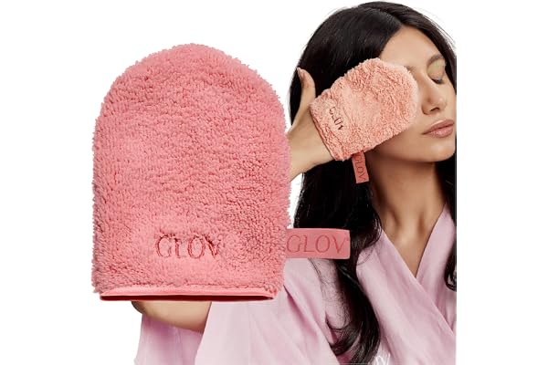 Glov Mitaine Démaquillante Visage Lavable en Microfibre-accessoire Hypoallergénique pour Élimination Efficace du Maquillage avec Juste de L'eau