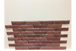 TOP.ECO.WALL Pannelli da parete in plastica PVC, decorazione 3D, mattoni naturali, 14