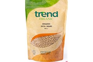 Trend Organic Soya Beans, 500g - Ideal for Curries, Stir-fries, and Soups., Rich in Protein, Dietary Fibre, Vitamins and Minerals, Certified Organic, Vegan, Non-GMO, No Perservatives or No Additives