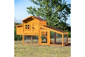 FEEL GOOD FeelGoodUK CHICKEN COOP HEN HOUSE POULTRY ARK HOME NEST RUN COUP WITH INTEGRA...