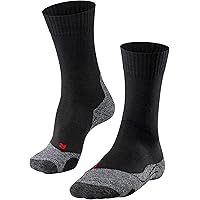 FALKE Damen Trekkingsocken TK2 Wolle Größe 35-42 schwarz blau viele weitere Farben Dicke verstärkte Wandersocken ohne…