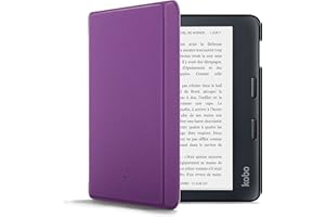 Forefront Cases Etui do Kobo Libra 2 - Lekkie Kobo Libra 2 2021 Etui, Konstrukcja Skorupowa - Purpurowy - Smukłe i Lekkie, Automatycznie Budzi/Spać, Ochronne Kobo Libra 2 Etui, Okładka