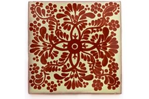 Ceramic Mexican Tile – 10.5cm- Handmade and Ethically Traded by Tumia LAC