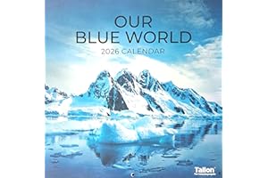 UK SOUVENIRS AND GIFTS 2026 Our Blue World Square Wall Calendar Planner Organiser Oceans Seas Beaches Seaside Planet Earth Home Kitchen Office Christmas Birthday New Year