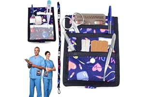 RAIV GLOBAL Accessori Organizer Infermiere con Calamite + cordino da collo infermiere - Portapenne Infermiere da Tasca