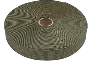 GM CLIMBING 1 inch Nylon Tubular Webbing Tape UIAA Certified 4000lb Heavy Duty for Climbing Rescue Rope Works Survival Outdoor General Purposes 1' x 30Ft / 10 Yards